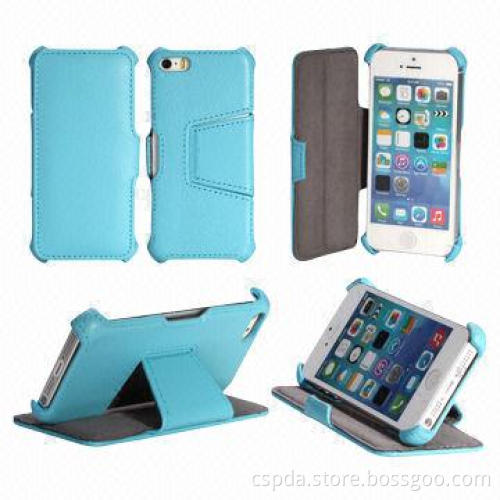 PU Leather Heat Setting Stand Case for iPhone 5s
